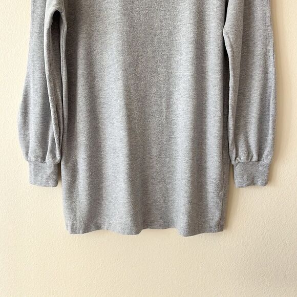 Reformation Gray Oversized Long Sleeves Shirt Dress - Picture 9 of 12